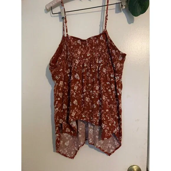 Babydoll Tank M Bloom Lace Y2K Festival Fairy Coquette Handkerchief Hem Padded - Picture 2 of 11